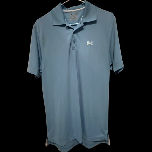 Under Armour Blue Golf Polo shirt Mens Small - Picture 1 of 7
